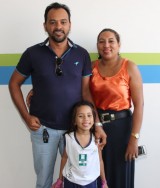 Eliezio, Taecilene - Direito - com a filha Gabriela