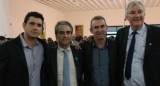 Prefeito Ademir participa da posse da nova diretoria da APM_Henrique Alssuffi, Dep Est Gilmar Gimenes, Ademir Maschio, Diretor do Escritório Regional de Planejamento de Rio Preto João Buzzo